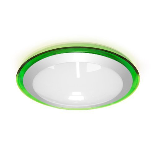 Накладной светодиодный светильник ALR-16 AC170-265V 16W d330*H70мм Зеленый (Холодный белый) 1400lm