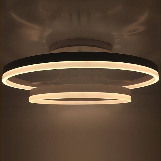 Управляемый светодиодный светильник накладной GRAVITACIA ACRYLIC DL 65W 2R-600-WHITE/WHITE-220-IP40