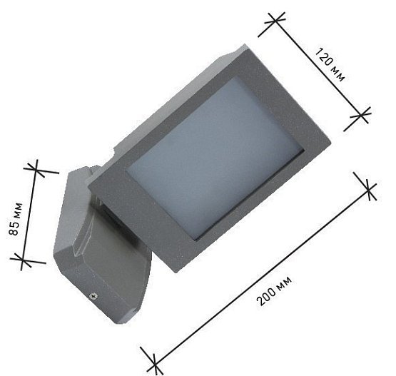 Архитектурный светодиодный светильник настенный STONE SH-W2102 18W-WW-GRAY-220-IP65